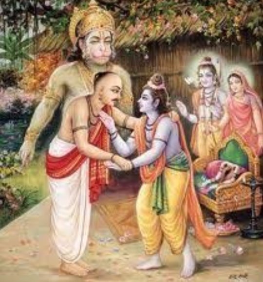 Hanuman meets Ram and Lakshman 