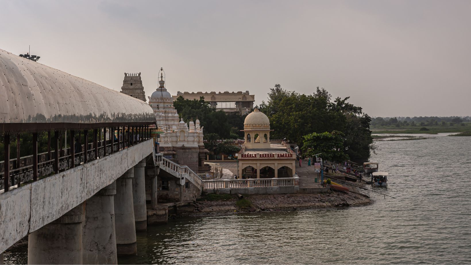 Sri Sangameshwar Temple along Krishna River, Bagalkot, Karnataka, India
