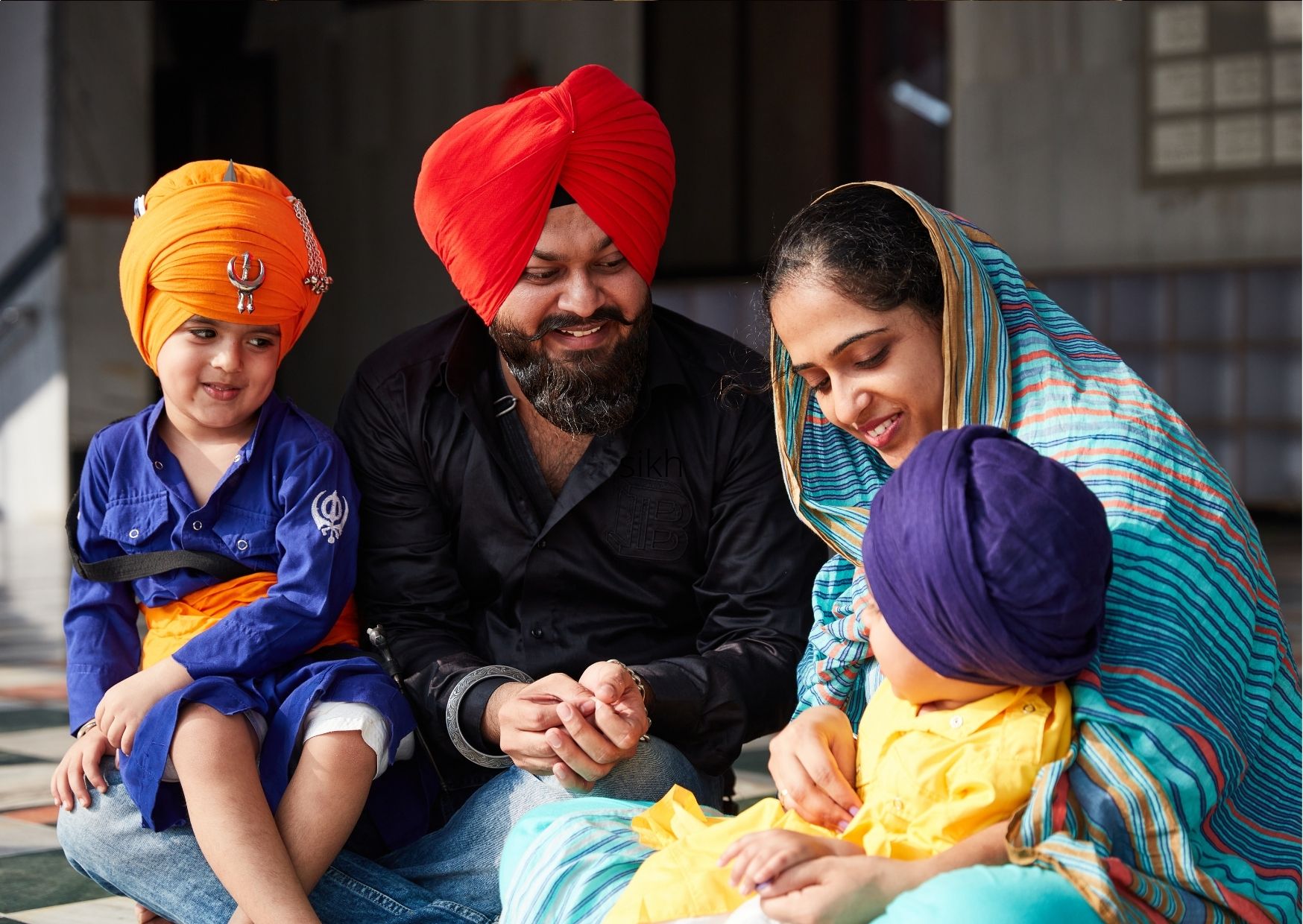 Sikh family in Bengal