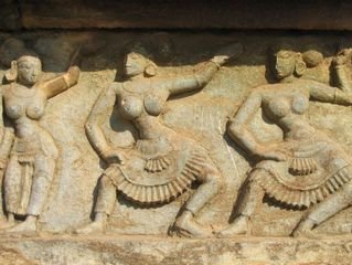Temple carvings, Vijayanagar, Hampi