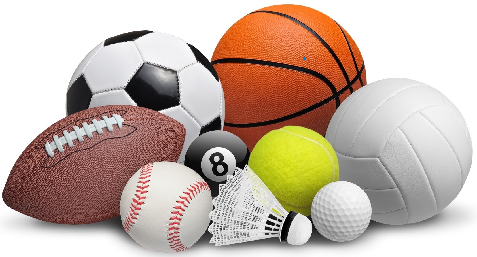 a pile of different kinds of sports balls