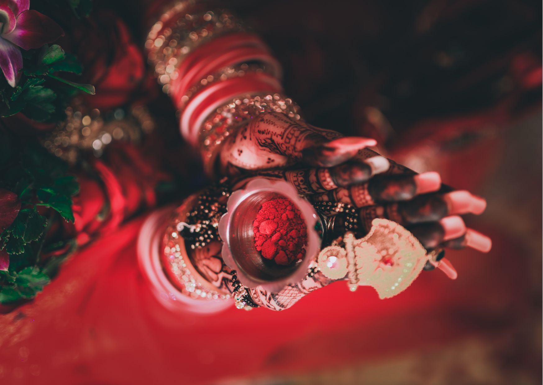 Vermillion in Odia wedding ritual